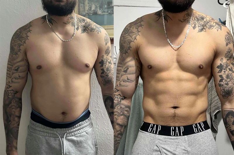 Client transformation 2, complete supplied before and after comparison