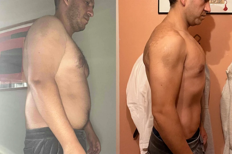 Client transformation 3, complete supplied before and after comparison