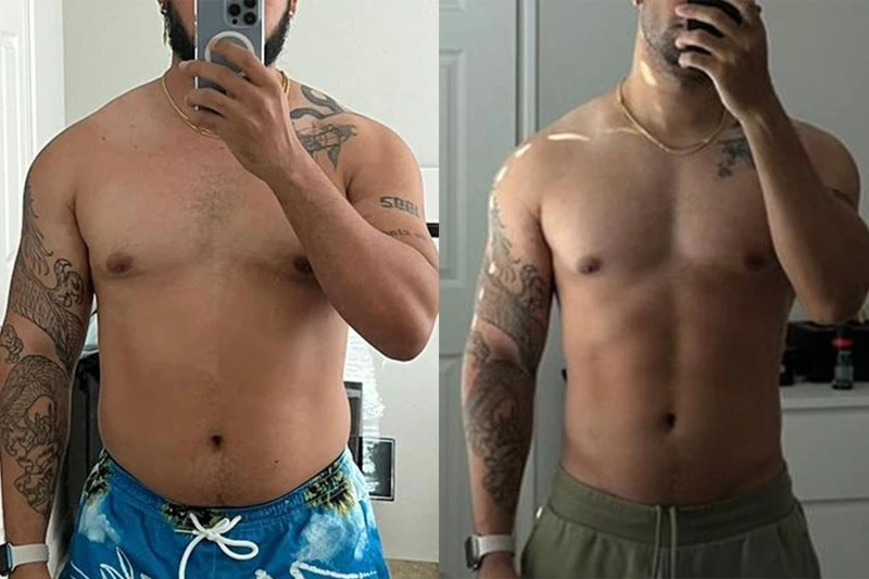 Client transformation 4, complete supplied before and after comparison